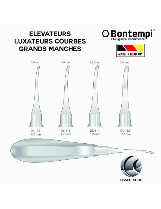Elévateurs Luxateurs Courbes Grands Manches - Bontempi