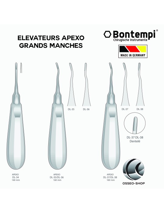 Elévateurs Apexo Grands Manches - Bontempi