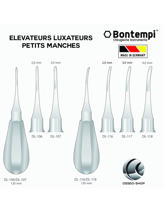 Elévateurs Luxateurs Petits Manches - Bontempi