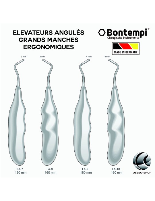 Elévateurs Angulés Grands Manches Ergonomiques - Bontempi