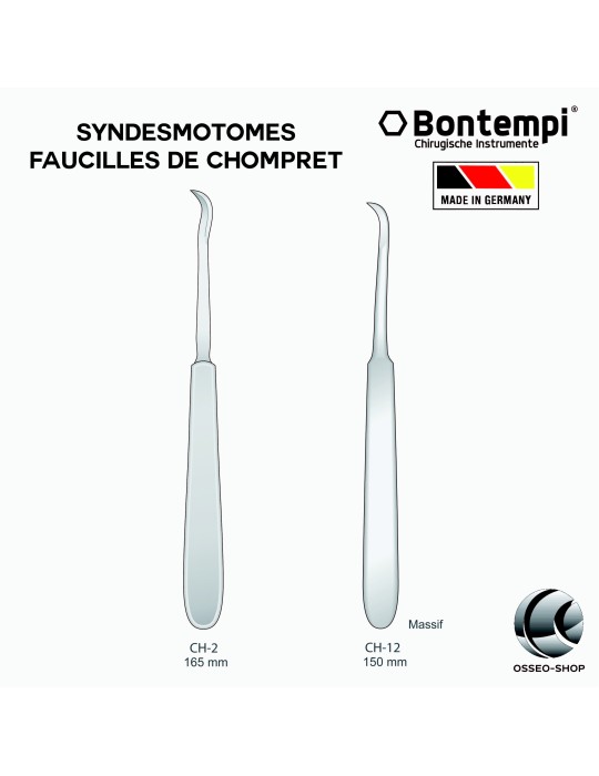 Syndesmotomes Faucilles de Chompret - Bontempi