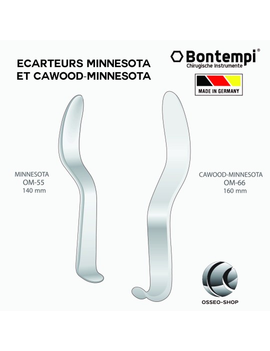 Ecarteur de langue et joue Cawood-Minnesota, 16cm, OM-66 - Bontempi - Made in germany
