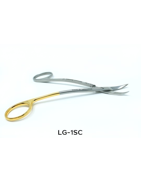 Ciseaux La Grange, courbes, pointus, dentelés 11,5 cm, Bontempi