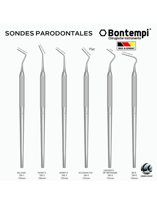 Sondes Parodontales - Bontempi