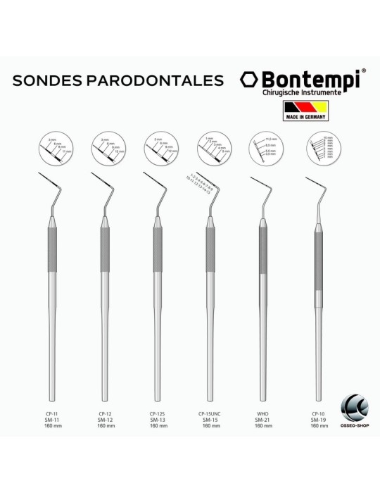 Sondes Parodontales - Bontempi