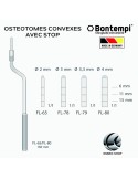 Ostéotomes convexes avec Stop - Bontempi