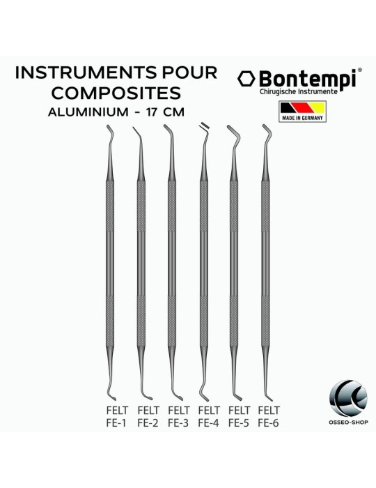 Instruments pour composites en Aluminium - Bontempi