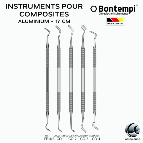 Instruments pour composites en Aluminium - Bontempi