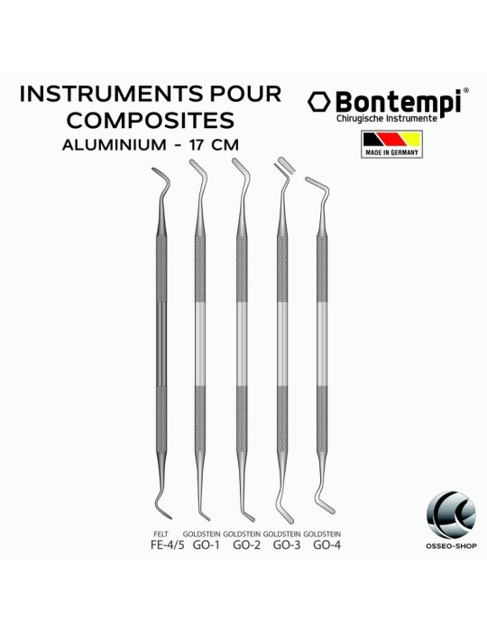 Instruments pour composites en Aluminium - Bontempi
