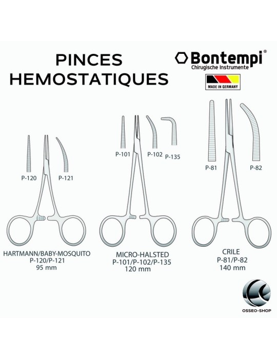 Pinces Hémostatiques - Bontempi