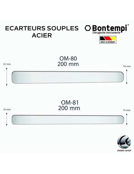Ecarteurs souples en acier - Bontempi