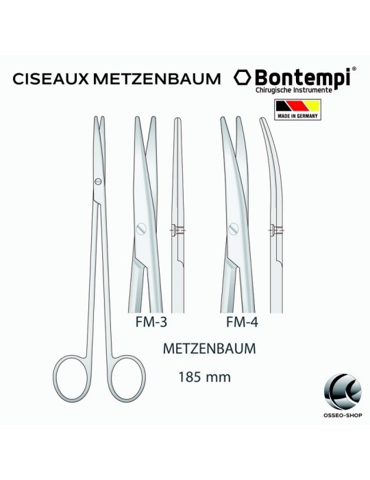 Ciseaux Metzenbaum - Bontempi