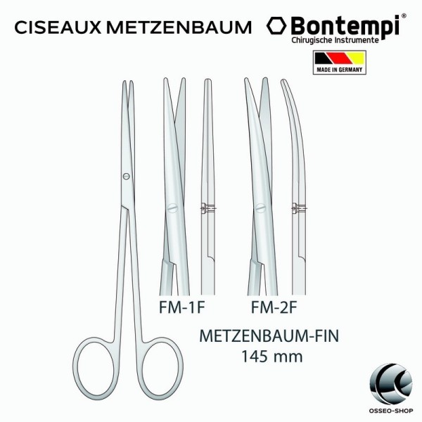 Ciseaux Metzenbaum - Bontempi