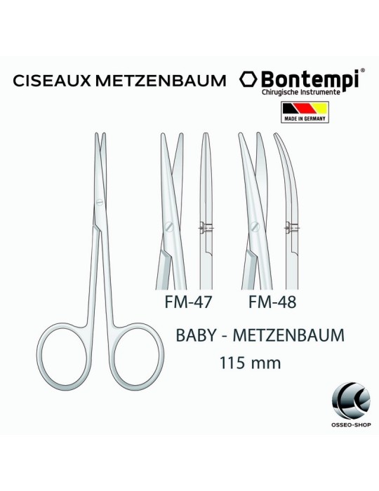Ciseaux Metzenbaum - Bontempi