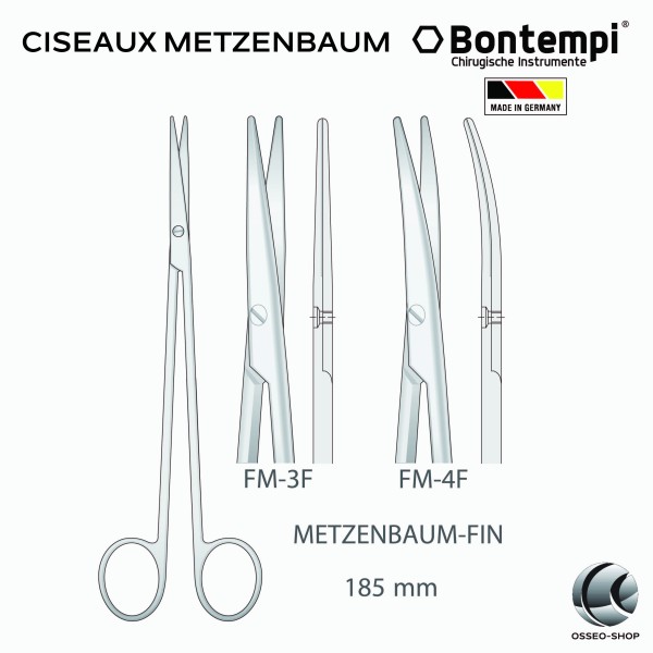 Ciseaux Metzenbaum - Bontempi