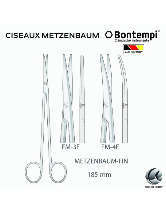 Ciseaux Metzenbaum - Bontempi