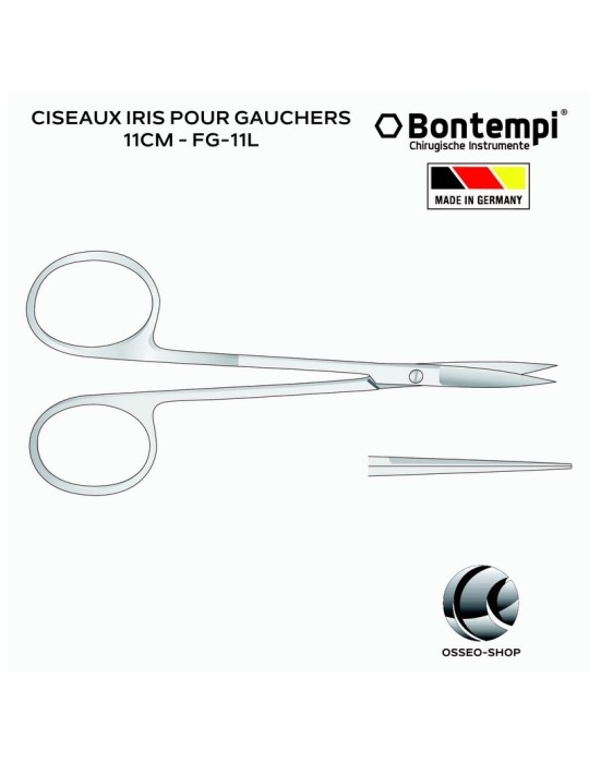 Ciseaux IRIS pour gauchers 11cm - Bontempi