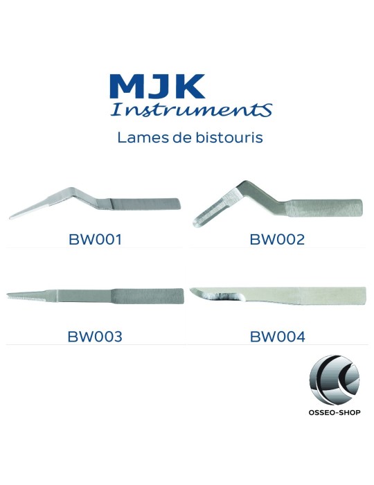Boîte de 10 lames de bistouri stériles MJK -  35.75€ TTC