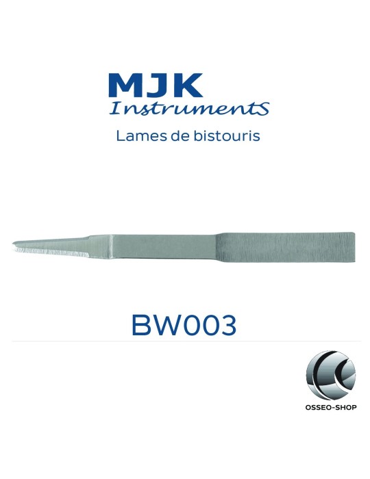 Boîte de 10 lames de bistouri stériles MJK -  35.75€ TTC